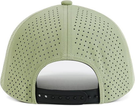 VOBOOM Men Quick Dry Baseball Cap Laser Cut Mesh Ball Curved Brim Snapback Hat
