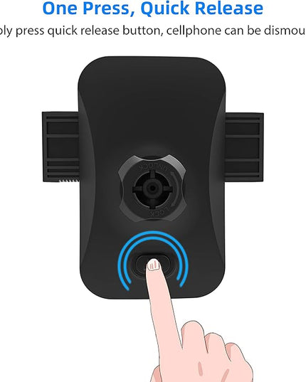 Amazon Basics Universal Portable Smartphone Holder for Car, Easy to Install Air Vent Mount, Adjustable and Secure, Grey