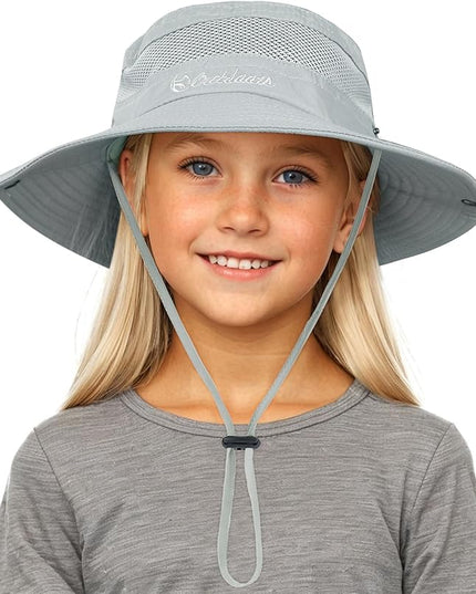 Century Star Outdoor Kids Sun Hat UPF 50+ Quick Dry Adjustable Bucket Hat Windproof Waterproof Beach Fishing Safari Hat