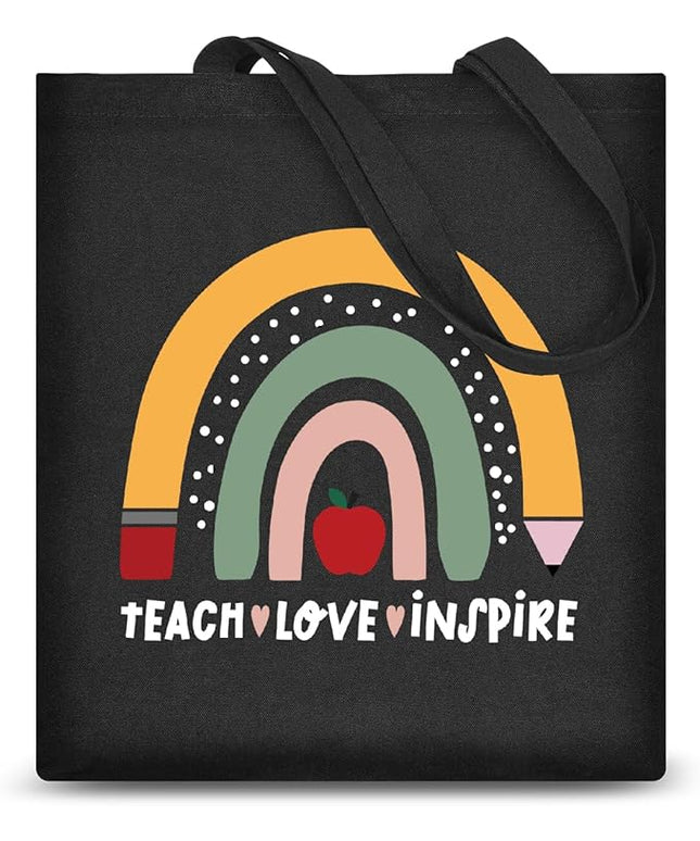 AUSVKAI Canvas Tote Bag for Women, Aesthetic Cute Grocery Grocery Reusable Cotton Gift Bag for Shooping Beach Trendy Gifts