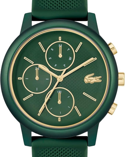 Lacoste 12.12 Move Men's Multifunction Watch – 42mm Aluminum Case, Day/Date/24-Hour Subdials, Contemporary, Sporty - Premium Fashion Timepiece - Gift for Him
