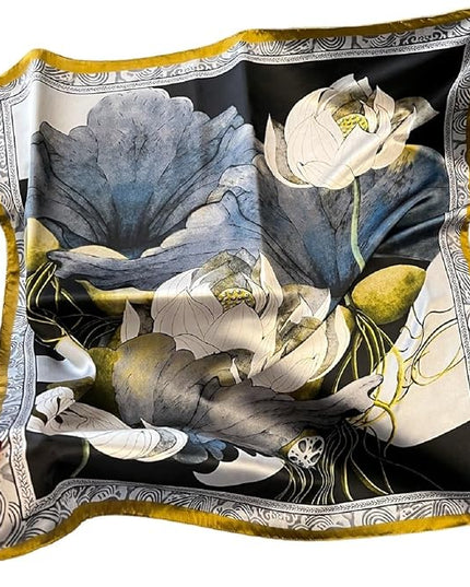 Headscarf Large Square Scarf 35" Fashion Scarves Silk Feeling Hair Wrapping Scarfs Hairscarf BA16