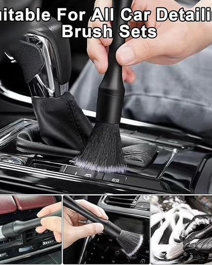 8PCS Car Detailing Brush Set，Soft Car Cleaning Brush，for Cleaning interiors Car Betailing Kit，Ventilation Opening、Console、Seat Seam