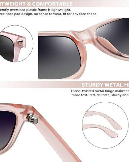 Joopin Square Sunglasses Polarized UV Protection Trendy Designer Sun Glasses Men Women