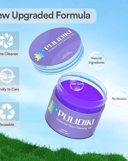 PULIDIKI Car Cleaning Gel Cleaning Putty Car Interior Cleaner Car Detailing Kit Car Cleaning Slime Car Cleaning Supplies Car Accessories Gifts for Men Women Purple