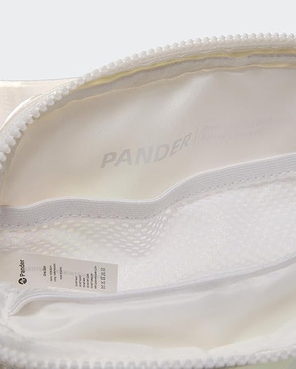 Pander Two Way Zipper Fanny Pack Nylon Everywhere Belt Bag for Women, Water Repellent Waist Packs, Crossbody Bags with Adjustable Strap(Iridescent).