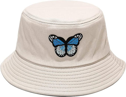 XYIYI Fashion Embroidery Bucket Hat Cotton Beach Fisherman Hats for Women Girls