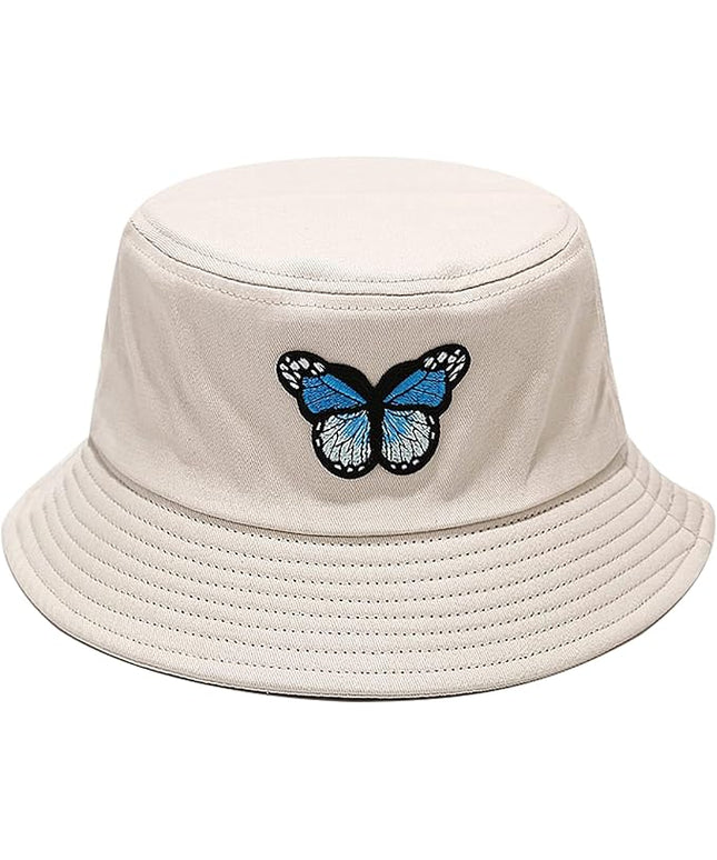 XYIYI Fashion Embroidery Bucket Hat Cotton Beach Fisherman Hats for Women Girls