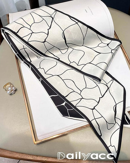 Dailyacc Hair Scarf for Women Fashion Silky Satin Headscarf Wrap Breathable Lightweight Neck Scarves For Handbag