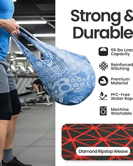 Nanobag Ultralight Foldable Tote for Women & Men, Reusable Grocery & Travel Bag, Packable Collapsible Compact Market Essential (Standard Sketch)