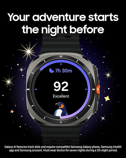 Samsung Galaxy Watch Ultra (2025) 47mm LTE Smartwatch, Titanium Casing, Advanced Sleep Coaching, Running Coach, Energy Score, Heart Rate Tracking, GPS, Titanium Gray [US Version, 2 Yr Warranty]