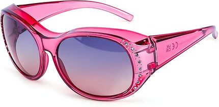 Myiaur Polarized Fit Over Glasses Sunglasses for Women Men, Over Sunglasses with UV400 Protection Anti Glare for Driving