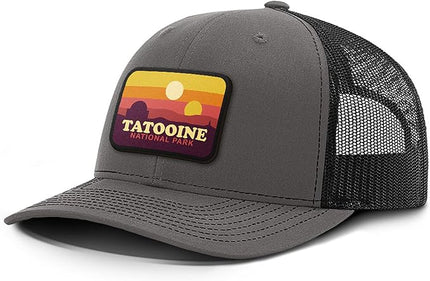 Tatooine National Park Patch Back Mesh Hat Casual Wear - Baseball Cap for Mens & Womens Mesh Adjustable Snapback Strap