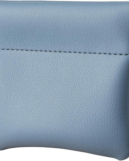 ZYLOXAR Squeeze Coin Purse Genuine Leather Wallet Compact Change Holder Travel Pouch for Women Gift Box (Blue)