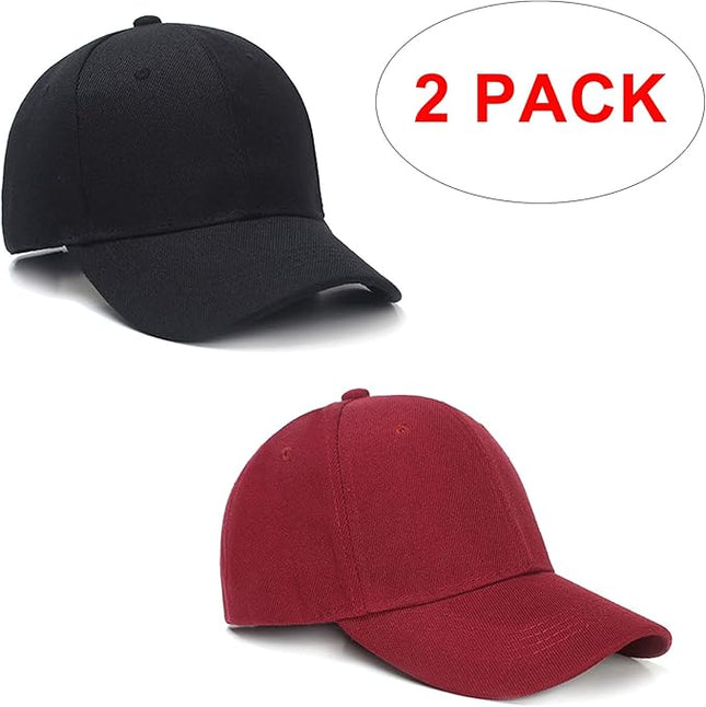 PFFY 2 Packs Baseball Cap Golf Dad Hat for Men and Women