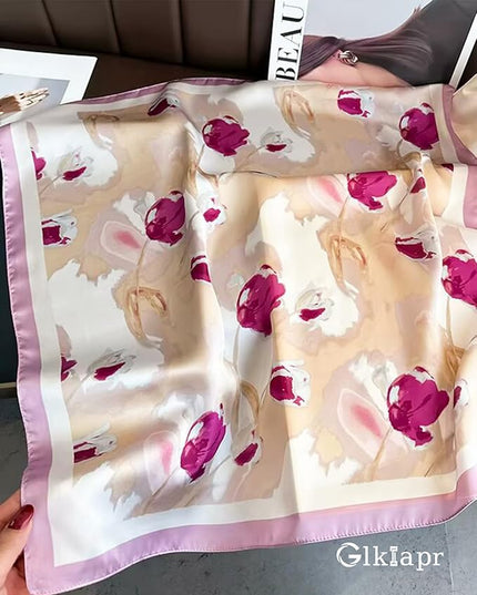 Satin Bandana Headscarf for Women Silky Hair Scarves for Fashion Lightweight