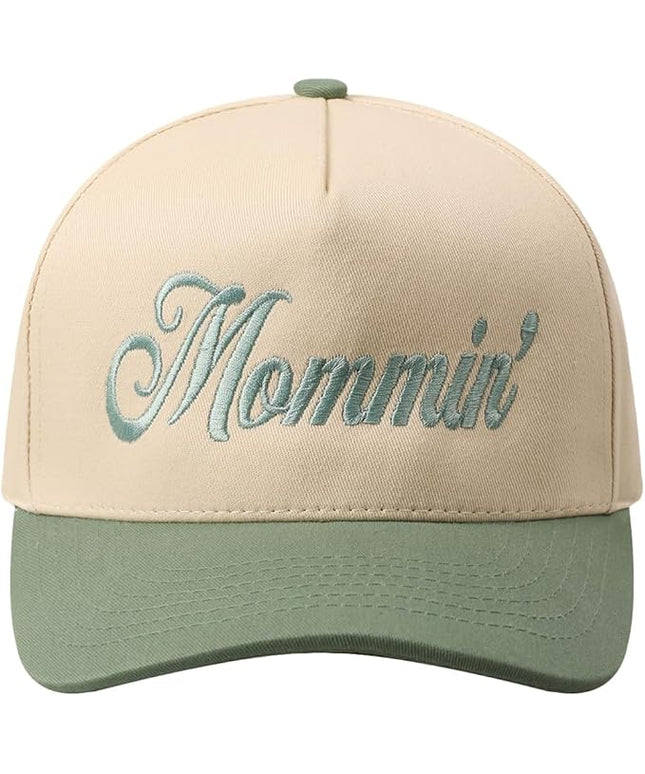 MIRMARU Two-Tone Vintage Canvas Trucker Hats for Men & Women, Adjustable Size Baseball Caps with Trendy Embroidered Design