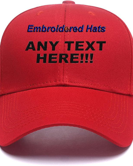 Custom Embroidered Hats Your Own Text Curved Bill Hip Hop Snapback Baseball Hats