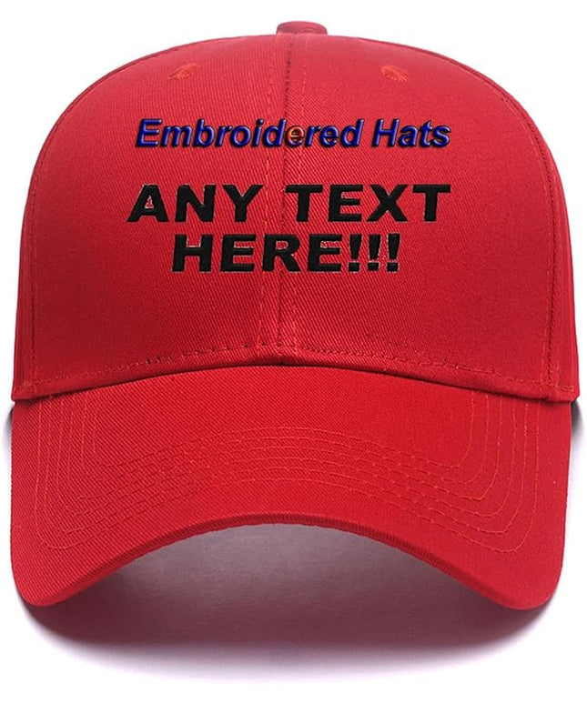 Custom Embroidered Hats Your Own Text Curved Bill Hip Hop Snapback Baseball Hats