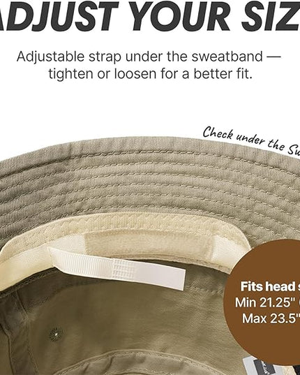 Hot Summer Bucket Hat - Trendy Cotton Sun Hat for Beach, Golf, Fishing - Fun Outdoor Vacation Boonie for Men and Women