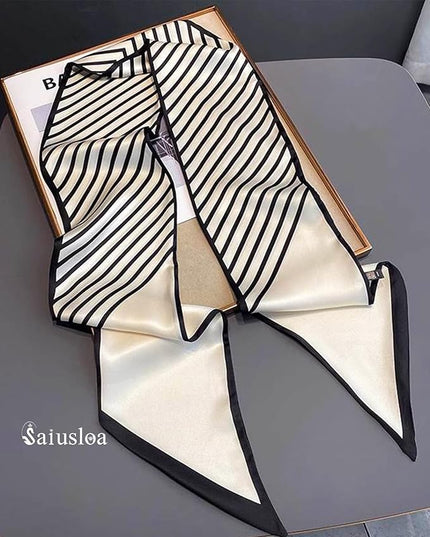 Purse Scarf For Handbags Head Scarves For Women's Hair Bags Scarfs Long Skinny Scarves Fashion Silky