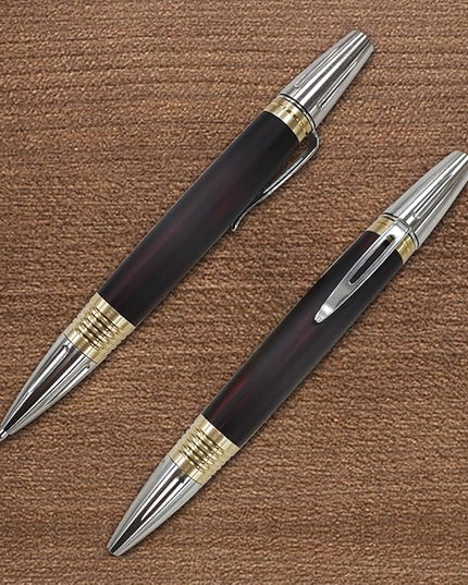 Dr. Metalleung Smooth - Writing Gel Pen: Click Mechanism Stainless Steel Retractable EDC Lightweight Pen - Refillable, Ideal for Precise Note - taking & Gifts