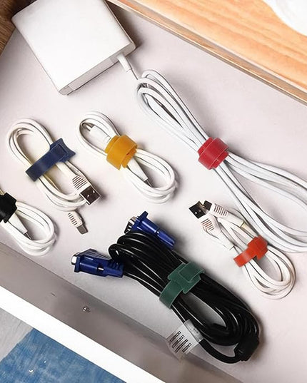 Cable Ties 180PCS, 4+6+8+10 inch Reusable Multi-Colour Cable Ties Wire Ties Cord Organizer Cable Organizer Adjustable Cable Management for Cable Management (4+6+8+10 Inch(Colorful))