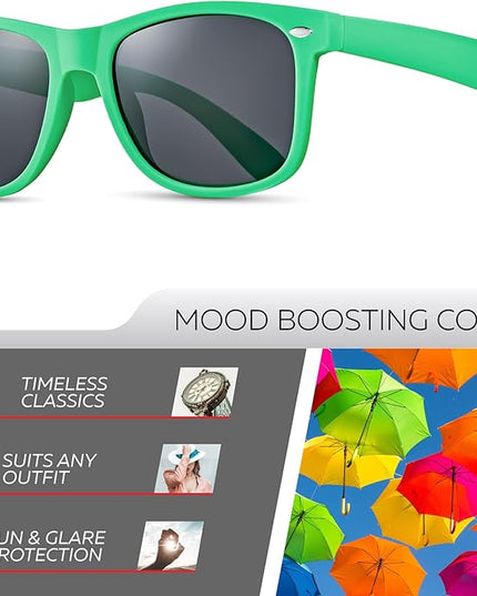Retro Rewind Polarized Sunglasses for Men and Women - UV Protection Classic Sun Glasses