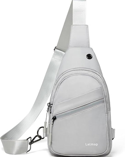 Sling Bag For Women Faux Leather Small Casual Daypack Backpack Fanny Pack Crossbody Chest Bags Purse