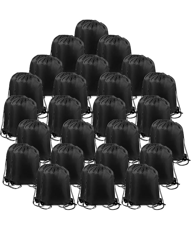 BeeGreen Drawstring Backpack Bags 20,30,50 Packs Reflective String Bags for Gym Sport Trip Cinch Sack DIY for Women Men