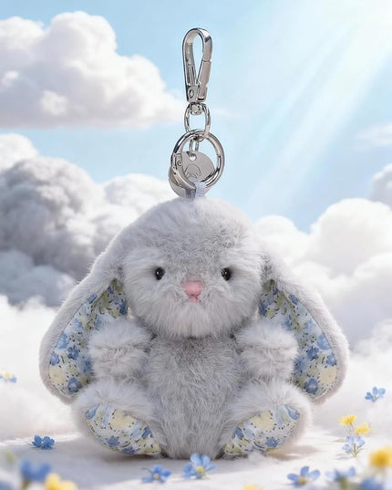 Rabbit Keychain for Backpack, Cute Keychain Bag Charms for Women
