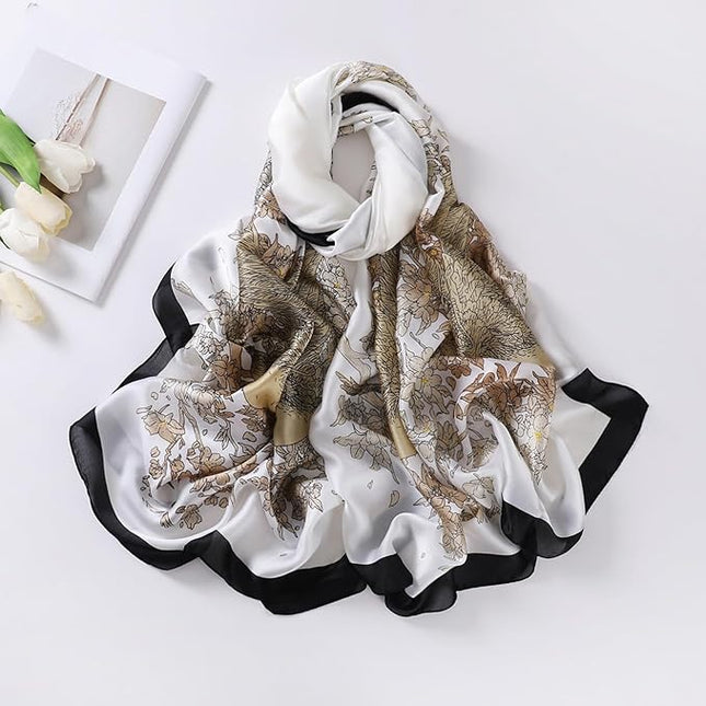 Silk Scarf Mulberry Silk Fashion Scarves Long Lightweight Shawl Wrap …