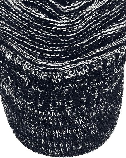 XYIYI Beanie Tail Winter Warm Knit Messy High Bun Ponytail Hats Visor Beanie Cap