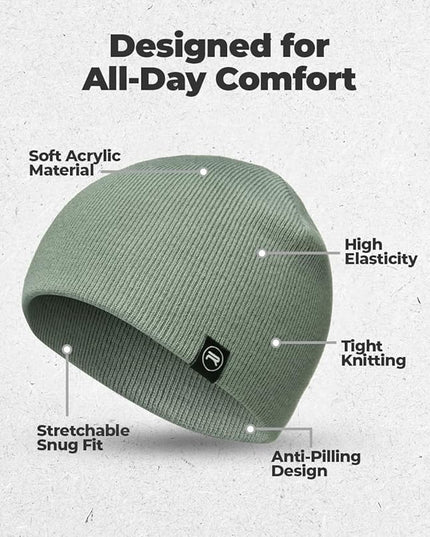 Original Beanie Cap - Soft Knit Beanie Hat - Warm and Durable