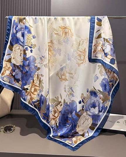 Headscarf Large Square Scarf 35" Fashion Scarves Silk Feeling Hair Wrapping Scarfs Hairscarf BA16