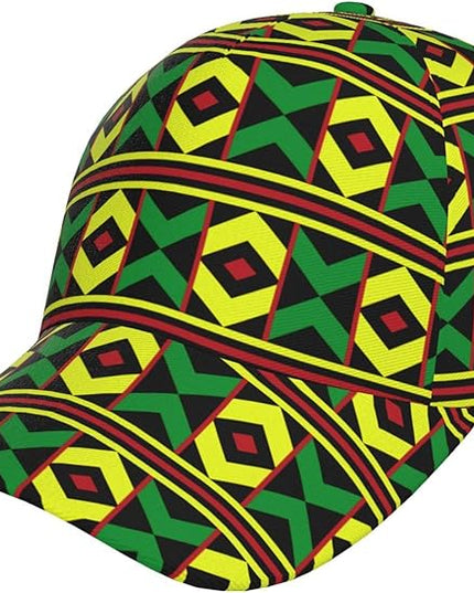 African Ethnic Tribal Style Baseball Cap for Men Women, Fashion Adjustable African Hat Casual Trucker Hats Sun Caps