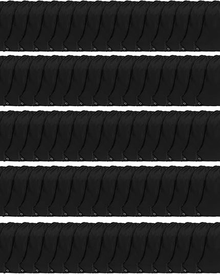 GoodtoU Backpack Drawstring, 16.5"x13.3" Nylon Gym Bag, 80Pcs Bulk Pack, Black