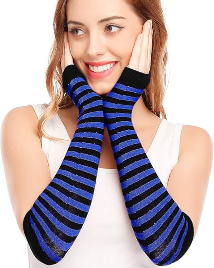 Bienvenu Punk Gothic Rock Long Arm Warmer Fingerless Gloves
