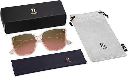 SOJOS Sunglasses for Women Men Vintage Style Shades SJ2157