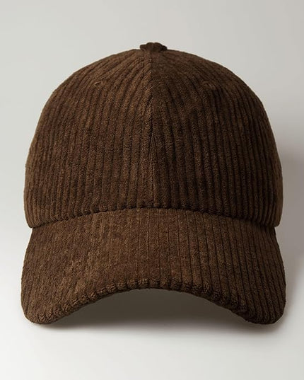 CHOK.LIDS Everyday Corduroy Baseball Cap for Men and Women Dad Hat Unisex Adjustable Lightweight Polo Style Curved Brim