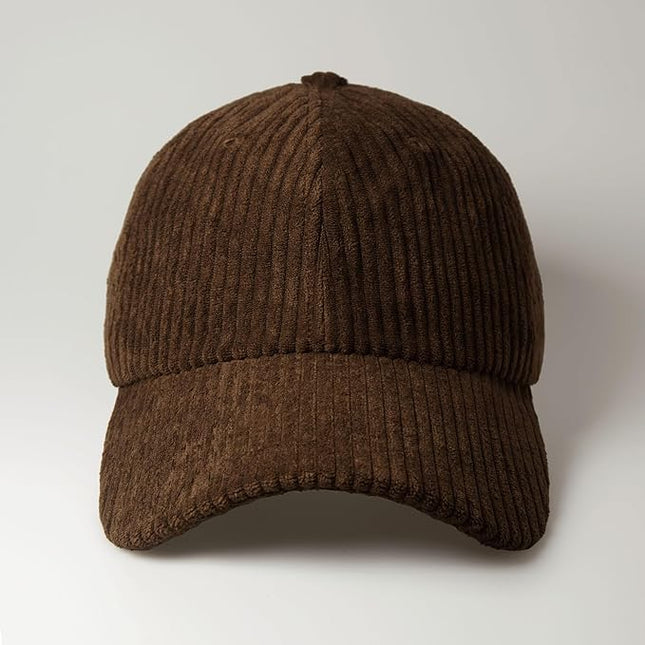CHOK.LIDS Everyday Corduroy Baseball Cap for Men and Women Dad Hat Unisex Adjustable Lightweight Polo Style Curved Brim