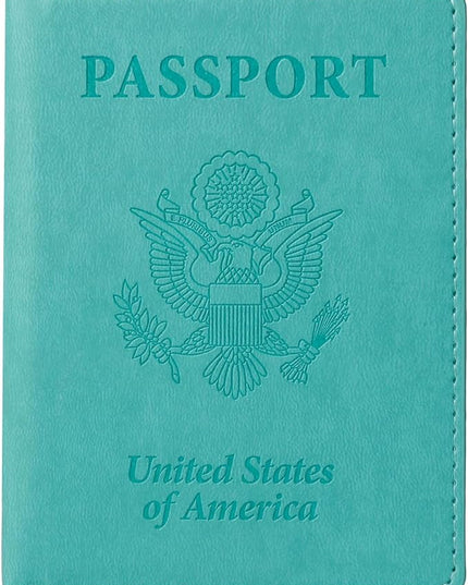 TIGARI Passport Holder for Travel Women Men, Valentines Day Gifts PU Leather Wallet Cover Case Sleeve, Waterproof Protected Document Organizer, Vacation Plane Cruise Travel Essentials