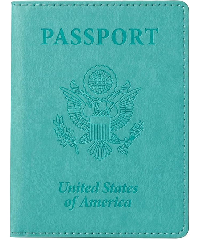 TIGARI Passport Holder for Travel Women Men, Valentines Day Gifts PU Leather Wallet Cover Case Sleeve, Waterproof Protected Document Organizer, Vacation Plane Cruise Travel Essentials