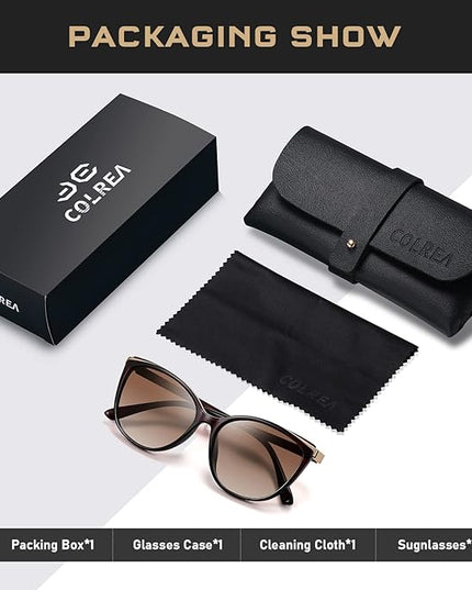 Trendy Cat Eye Sunglasses for Women Fashion Cateye UV400 Protection Glasses CL22017