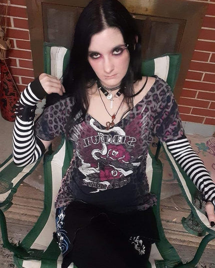 Bienvenu Punk Gothic Rock Long Arm Warmer Fingerless Gloves