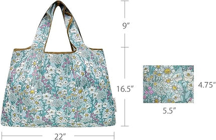allydrew Large Foldable Tote Nylon Reusable Grocery Bags