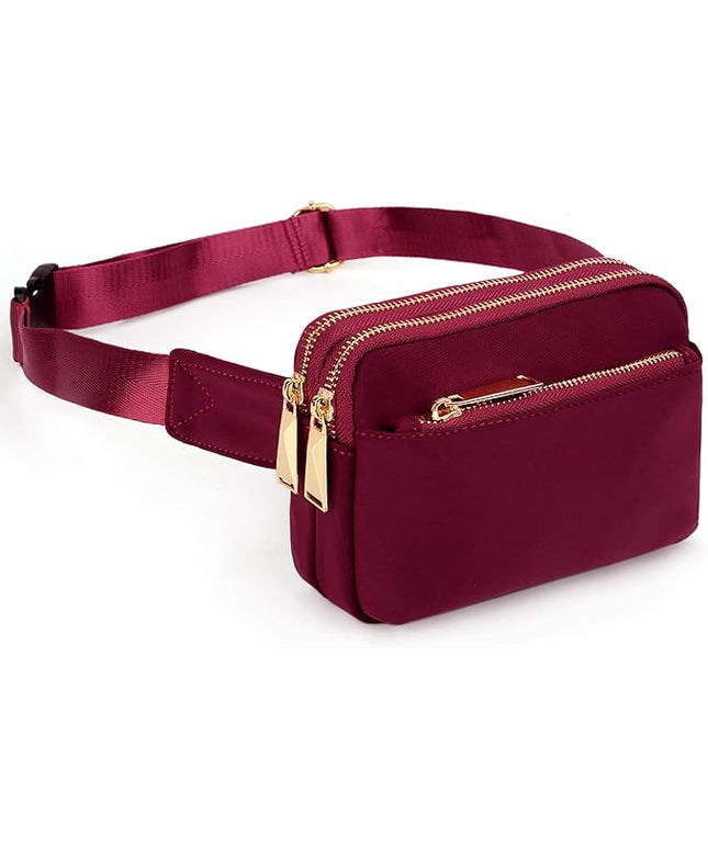 UTO Fanny Pack for Women Crossbody Trendy Fashion Belt Purse Chest Waist Hip Bumbag for Outdoor Shopping Travel Hiking