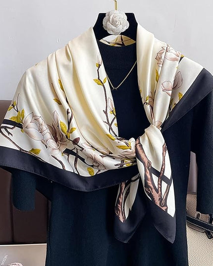 Headscarf Large Square Scarf 35" Fashion Scarves Silk Feeling Hair Wrapping Scarfs Hairscarf BA16