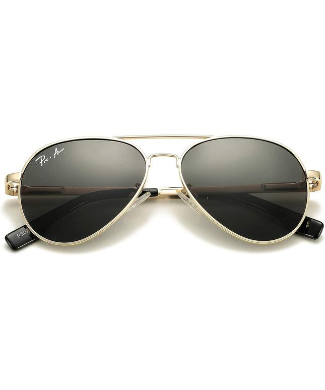 Pro Acme Classic Polarized Aviator Sunglasses 100% UV Protection, 52mm 58mm 63mm