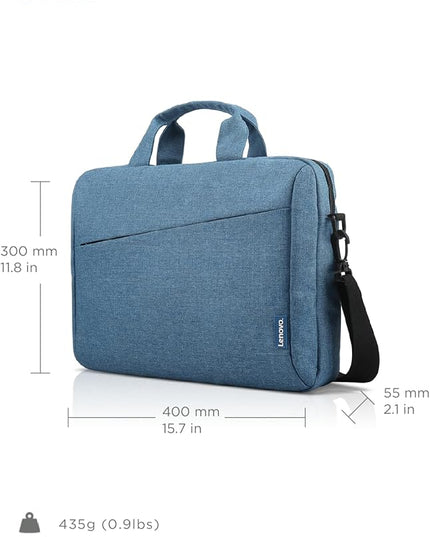 Lenovo Laptop Carrying Case T210, 15.6-Inch Laptop and Tablet, Sleek Design, Durable and Water-Repellent Fabric, Business Casual or School, GX40Q17230 Casual Toploader - Blue